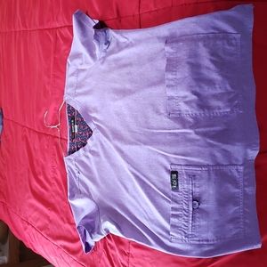 Uniform Advantage Koi size M scrubs lavender/ purple
